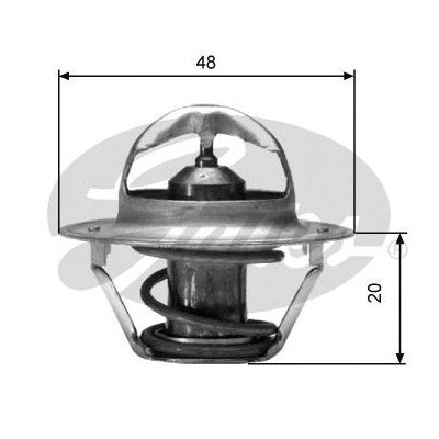 Termostat 91 °C  Volkswagen Passat (321/323/327/331)(08.1980->1989)  GATES TH00391G2