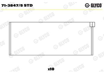 Kol Yatak (STD)  GLYCO 71-3847/5 STD  7138475STD 28105701H 028 105 701 H 28105701J 028 105 701 J