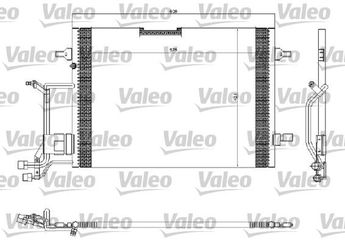 Klima Radyatörü  VALEO 816967  8D0260401A 8D0260401B 8D0260401D 8D0260401H 8D0260401J 8D0260403B 8D0260403C 8D0260403D 8D0260403E 8D0260403H