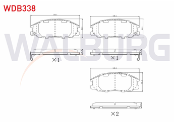 Fren Disk Balata Ön WALBURG WDB338  
