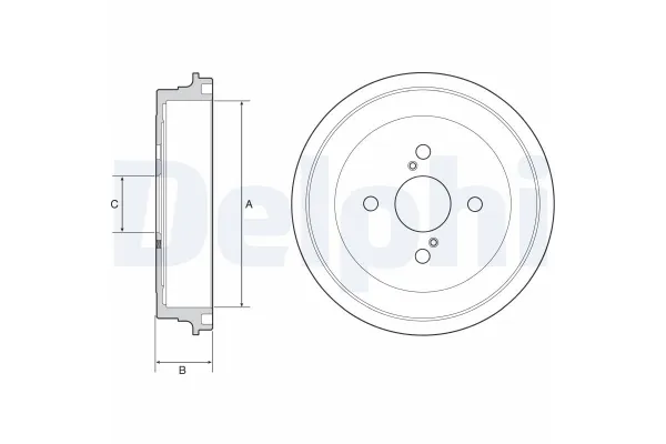 Kampana Arka Sağ veya Sol DELPHI BF547