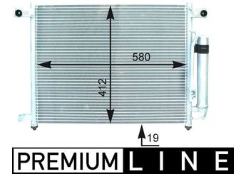 Klima Radyatörü  MAHLE AC 428 000P  96469289 96539634 96834083