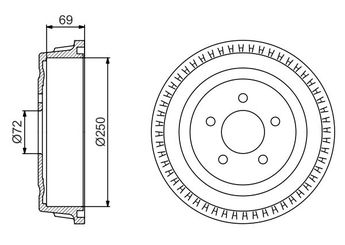 Kampana Arka Sağ veya Sol BOSCH 0 986 477 185  986477185 0 986 477 185 4683433 04683 433 4721263 04721 263 4877263 04877 263 4877433 04877 433 5019407AA 05019 407AA 4683 433 4721 263 4877 263 4877 433 5019 407AA