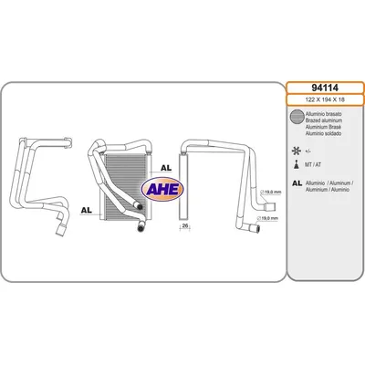 Kalorifer Radyatörü  Hyundai i10 (PA)(09.2007->)  MANDO IN971380X000