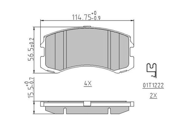 Fren Disk Balata Ön FTE 9001248