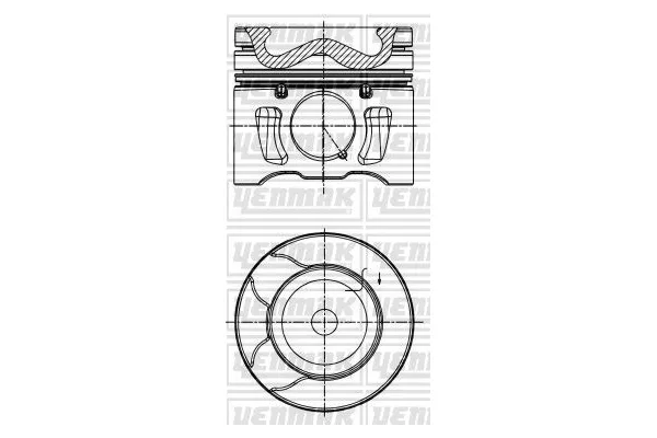 Piston (85.00MM-STD)   Peugeot RCZ (04.2010->)  YENMAK 39-04194-000