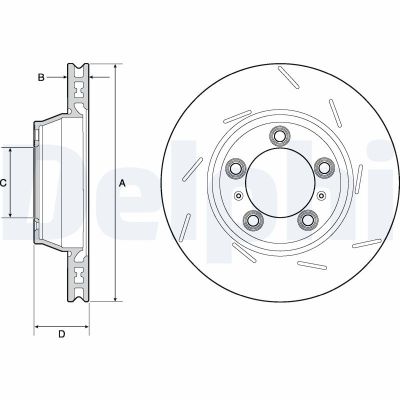 Fren Disk Ayna Arka Sağ Porsche 911 (Typ 991)(2011->)  DELPHI BG9165C