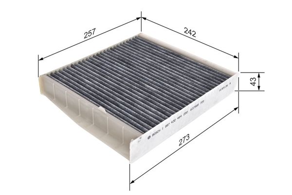 Polen Filtresi  Volvo V70 S.Wagon [Combi] (01.2000->)  BOSCH 1 987 432 464
