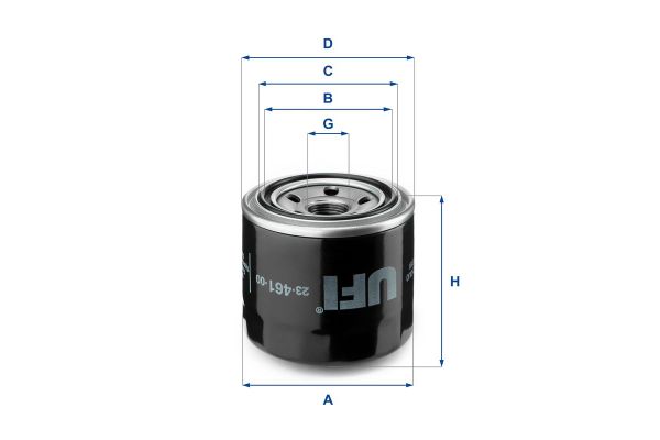 Yağ Filtresi  Mazda 626 Sedan/Coupe (GC)(08.1982->)  MADE IN TAIWAN 2630035500