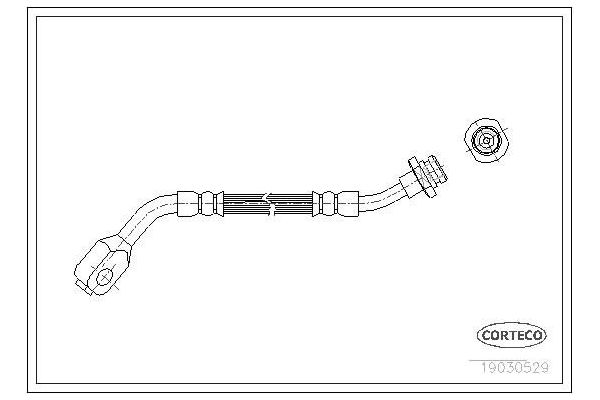 Fren Hortumu Ön Sağ Nissan Terrano II (R20)(02.1993->)  MGA 51259