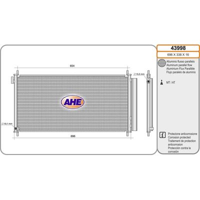 Klima Radyatörü  NRF 350580