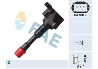 Ateşleme Bobini  FAE 80298  30521PWA003 133930 2503930 30521-PWA-003 30521PWA013 30521-PWA-013 30521PWAS01 30521-PWA-S01 30521REAZ01 30521-REA-Z01 30521RLB003 30521-RLB-003