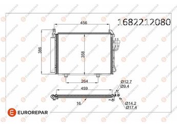 Klima Radyatörü  VALEO 814354  1682212080 R1682212080 976060X000 976060X010