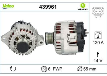 Alternatör  VALEO 439961  1204623 13502581 13512753 13588306 84178065 95515963