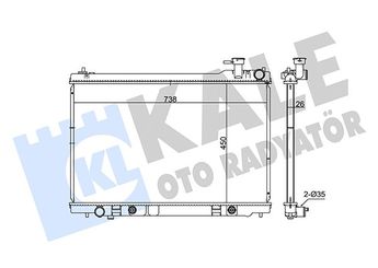Su Radyatörü  KALE 348035  45119AG080 21460CG000 21460-CG000 21460CM80B 21460-CM80B