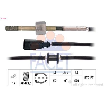 Egzoz Sıcaklık Sensörü  Audi A4 Avant (8E)(06.2001->)  NGK 95551