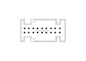 Cam Açma Düğmesi Ön Sol MCAR AN-3514D-2  61319132158 61319125295 61319125305 61319132168 61319155510