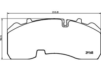 Fren Disk Balata Ön EREN BALATA BP-D.165 M290  29165 5QD698451A 5QD 698 451 A 8V0698451A 8V0 698 451 A 5Q0698451 5Q0 698 451 3Q0698451B 3Q0 698 451 B 3Q0698451 3Q0 698 451