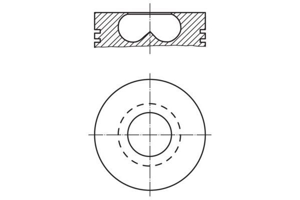 Piston (86.01MM-STD)  GOETZE 87-72709-STD