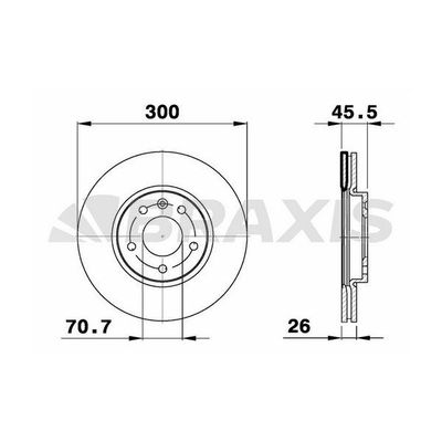 Fren Disk Ayna Ön Sağ ve Sol Chevrolet Cruze S.Wagon (2012->)  BRAXIS AE0169