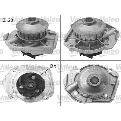 Devirdaim Su Pompası  Fiat Strada (278)(1999->)  VALEO 506397