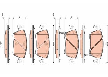Fren Disk Balata Ön VALEO 671261  D1060JK000 D1060-JK000 D1060JK00B D1060-JK00B