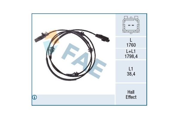 Abs Sensörü Arka Sağ veya Sol FAE 78518