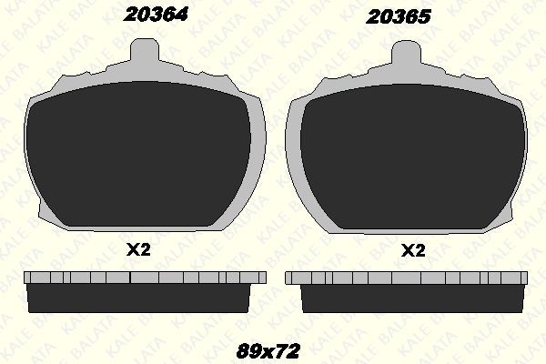 Fren Disk Balata Ön KALE BALATA 20364 150 25