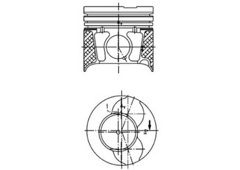 Piston (73.50MM-0.50)  NÜRAL 87-71782-050  2S6Q6K108 628V2 0628 V2 8713530000 87-135300-00 1145917 2S6Q6K108AA 2S 6Q 6K108 AA 628N7 0628 N7
