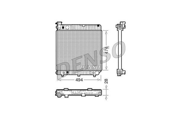 Su Radyatörü  DENSO DRM17002