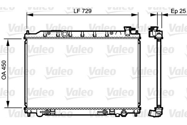Su Radyatörü  Nissan Murano (Z50)(01.2005->)  VALEO 735204