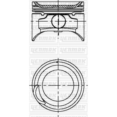 Piston (66.00MM-0.50)  YENMAK 39-04415-050