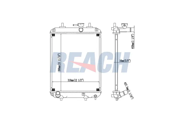 Su Radyatörü  Daihatsu Cuore (L251)(2003->2007)  KRAFTVOLL 08040102
