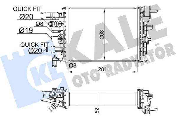 Turbo Radyatörü  KALE 357295