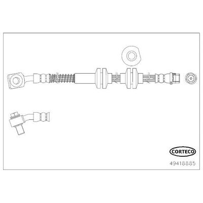 Fren Hortumu Ön Sol Opel Astra J GTC Makyajlı (2011->)  TRW PHD2067