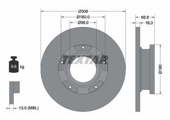 Fren Disk Ayna Arka Sağ ve Sol FORD ORJINAL BK212A097EB  BK212A097AA 1764282 1783910 2012584 2040064 2409102 BK212A097AB BK212A097EA BK212A097EB