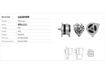 Alternatör  LUCAS ELEKTRIK LEA0109  AELB710 2871A007 2871A651