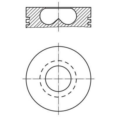 Piston (86.00MM-STD)  MAHLE 015 69 00