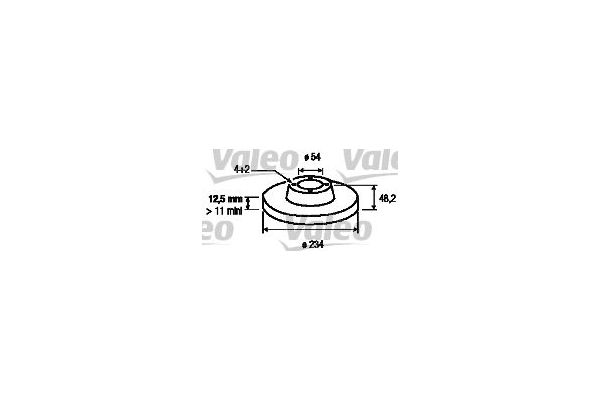 Fren Disk Ayna Ön Sağ ve Sol Toyota Corolla (E9)(1987->)  VALEO 186510