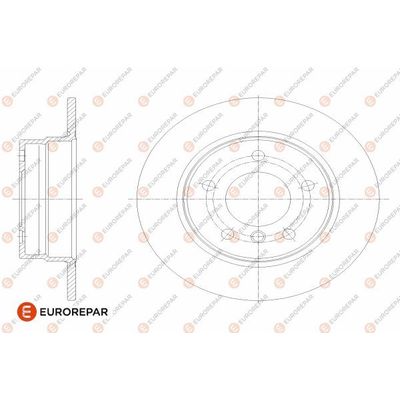 Fren Disk Ayna Arka Sağ ve Sol BMW 1 Serisi Sedan 3/5 Kapı (E81/E87)(2004->)  EUROREPAR 1642777380