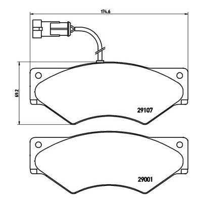 Fren Disk Balata Ön BREMBO P A6 018