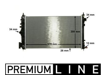 Su Radyatörü  MAHLE CR 1101 000P  214104225R 13241722 1300288