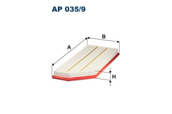 Hava Filtresi  Mercedes GLC -Serisi SUV (BM 253)(06.2015->)  FILTRON AP 035/9