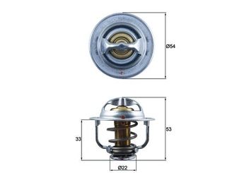 Termostat  MAHLE TX 179 89D  97388357 97135145 97 135 145 98025557 98 025 557 8971351451 8-97135145-1 8980255570 8-98025557-0 1338005 13 38 005 1338724 13 38 724 1338276
