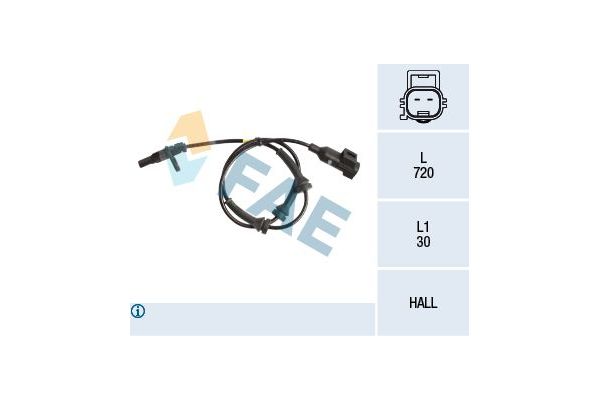 Abs Sensörü Arka Sağ veya Sol FAE 78212