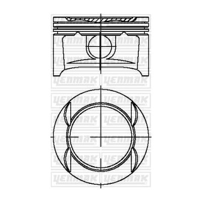 Piston (73.90MM-0.50)  YENMAK 31-04214-050