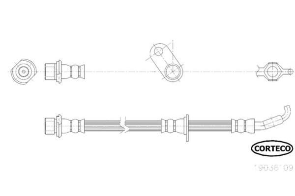 Fren Hortumu Ön Sol CAVO C901 138A