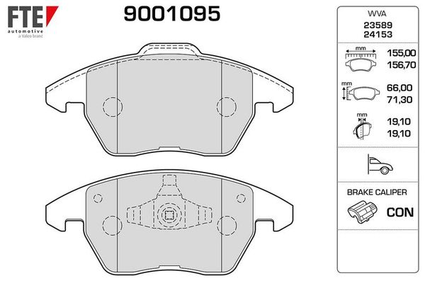 Fren Disk Balata Ön FTE 9001095