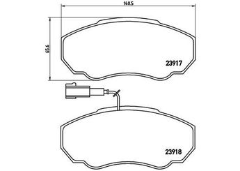 Fren Disk Balata Ön BREMBO P 23 091  71772526 425242 425243 425458 E172133 71752979 71770074 77362219 77364862 9949409 9949482 9949516