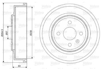 Kampana Arka Sağ veya Sol VALEO 237110  GN151126AB 2350084 24444064 568066 95526656